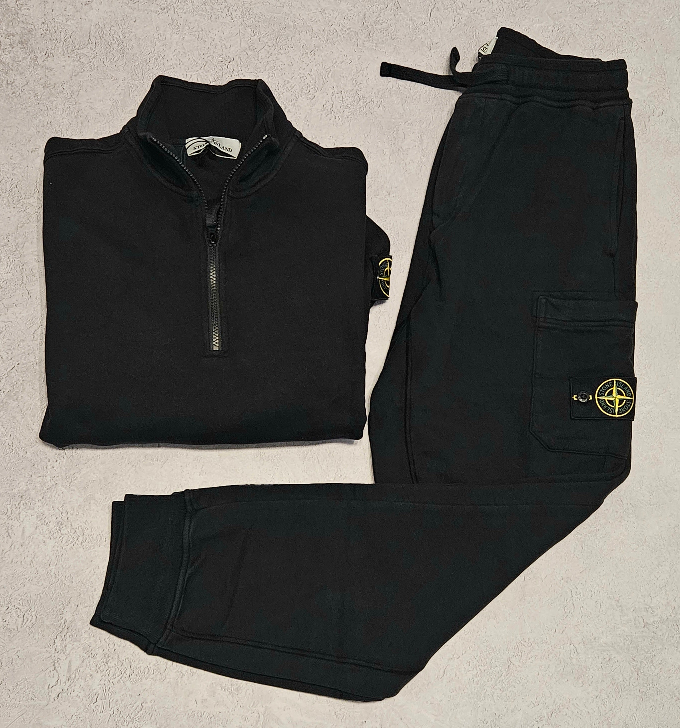 Stone Island Half Zip Full Tracksuit Black