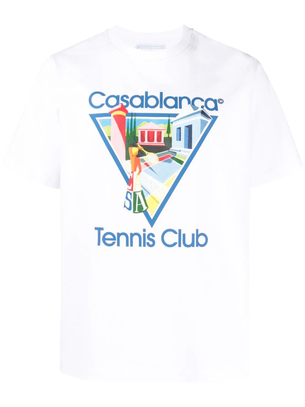 Casablanca Tennis Club La Joueuse T Shirt White