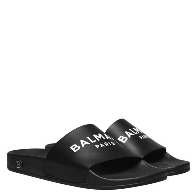 Balmain Logo Sliders Black