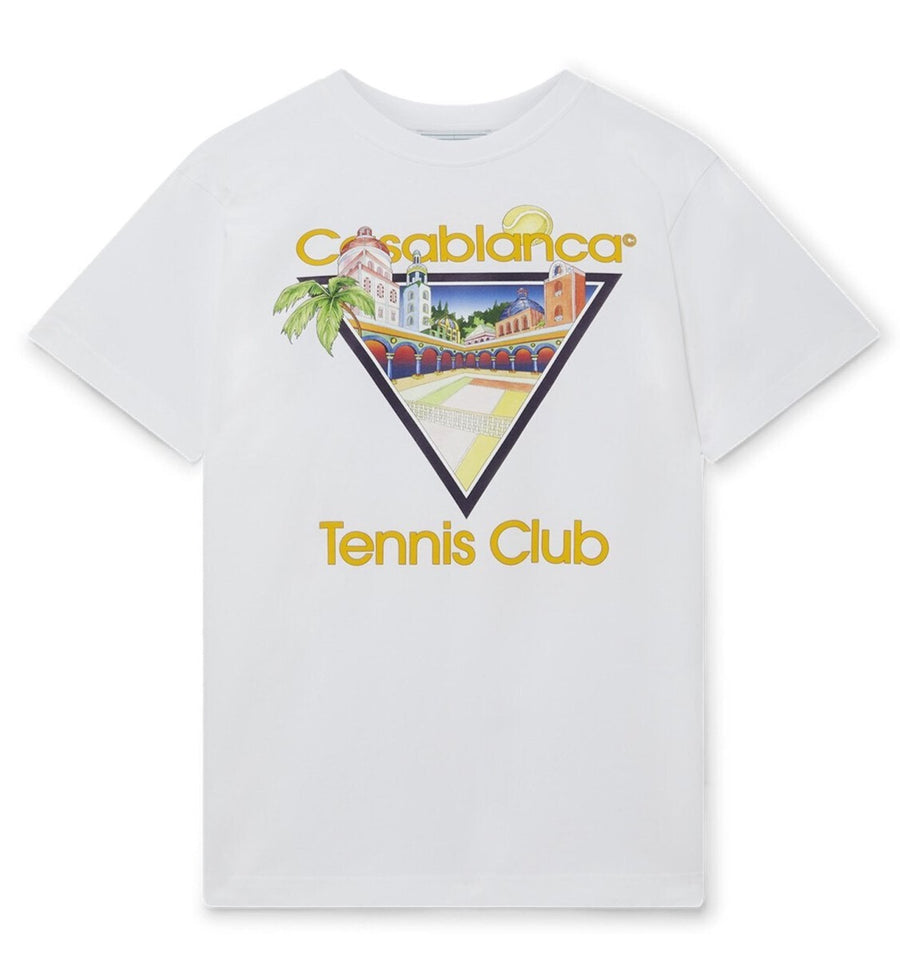 Casablanca S24 Tennis Club T Shirt White