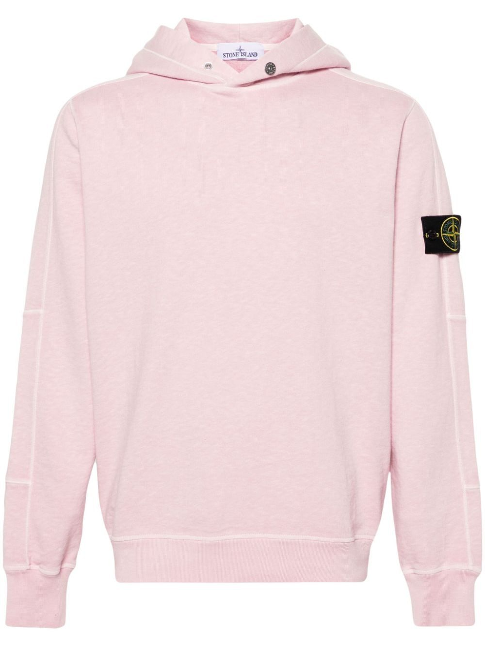 Stone Island Logo Hoodie Rose