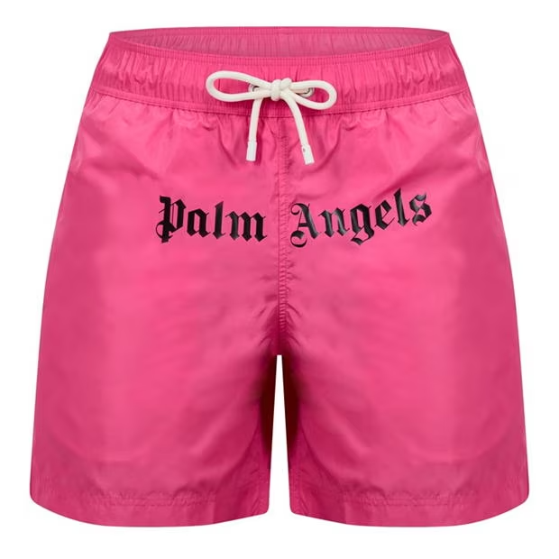 Palm Angels Logo Swim Shorts Pink