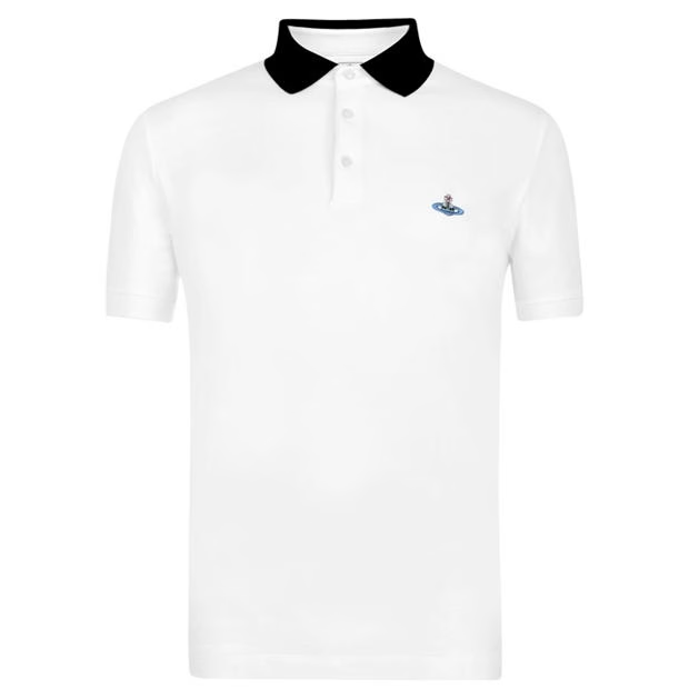 Vivienne Westwood Collar Polo Shirt White