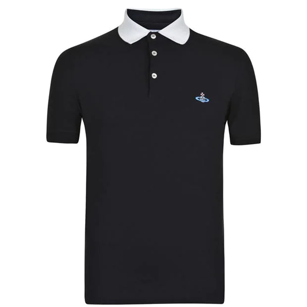 Vivienne Westwood Collar Polo Shirt Black