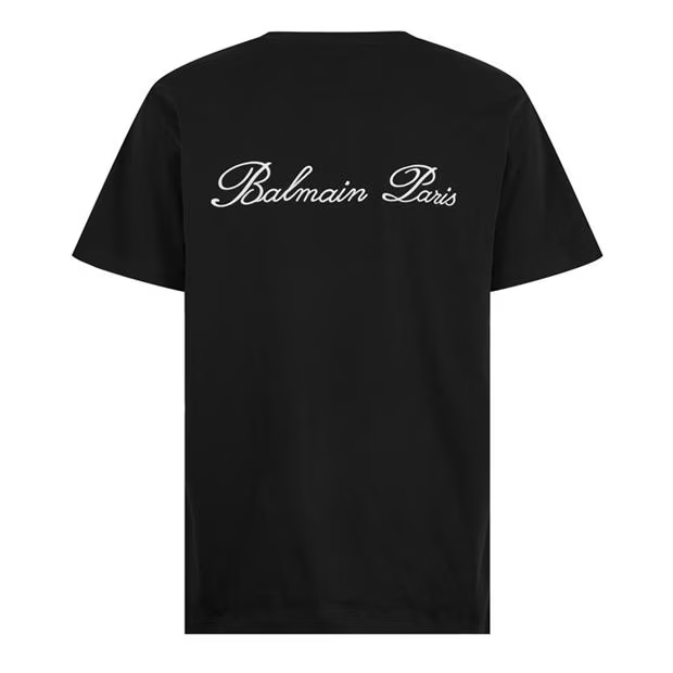 Balmain Signature T-Shirt Black