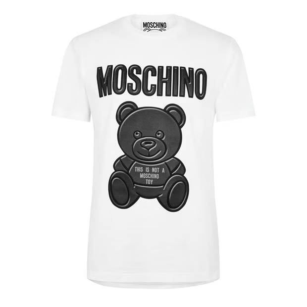 Moschino Teddy Logo T Shirt White