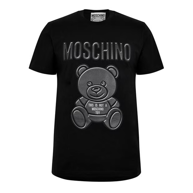 Moschino Teddy Logo T Shirt Black