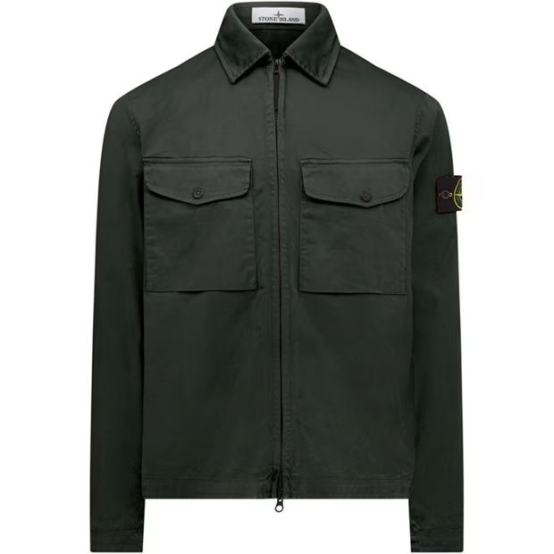 Stone Island Stretch Overshirt Muschio