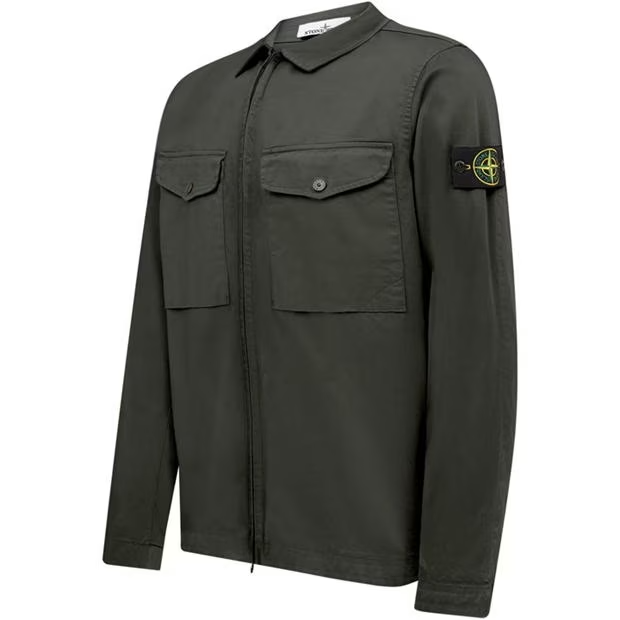 Stone Island Stretch Overshirt Muschio