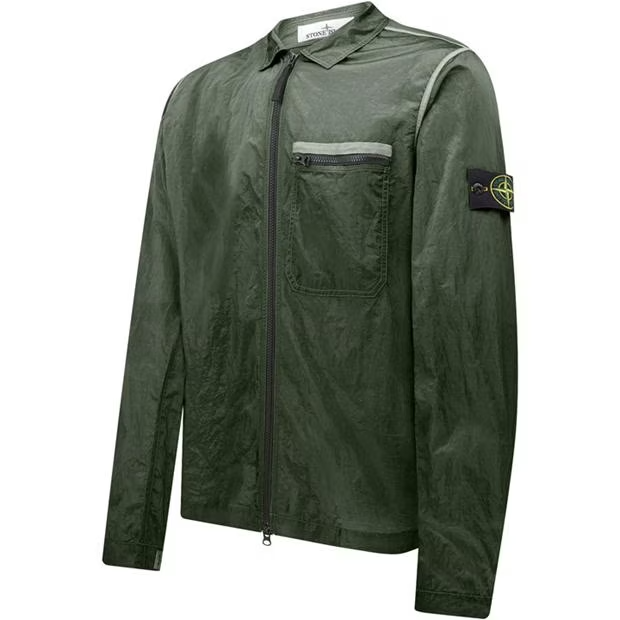 Stone Island Nylon Metal Overshirt Olive