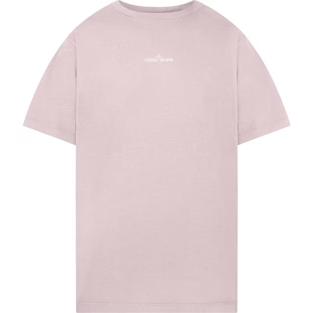 Stone Island Paint Print T Shirt Rosa
