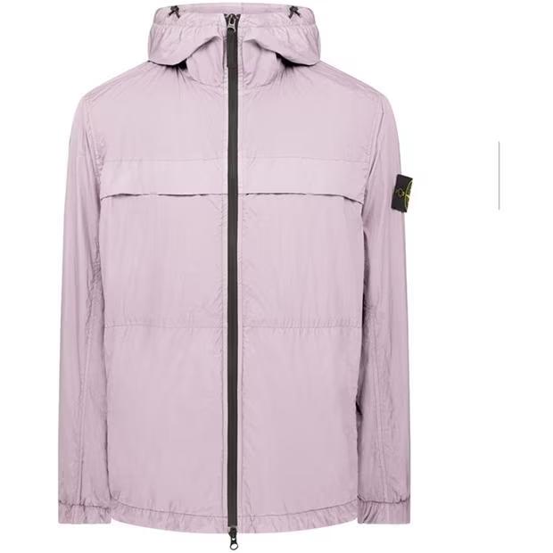 Stone Island Crinkle Rep Hooded Jacket Rosa