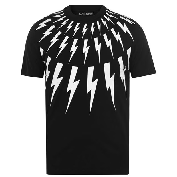 Neil Barrett Classic Lightning T-Shirt Black