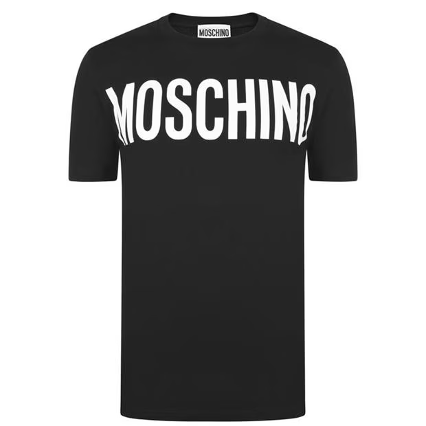 Moschino Logo T Shirt Black