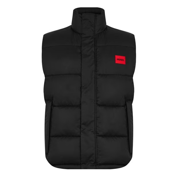 Boss Logo Gilet Black