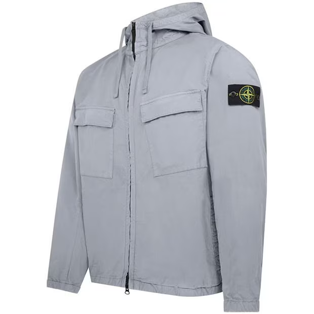 Stone Island Hooded Overshirt Sky