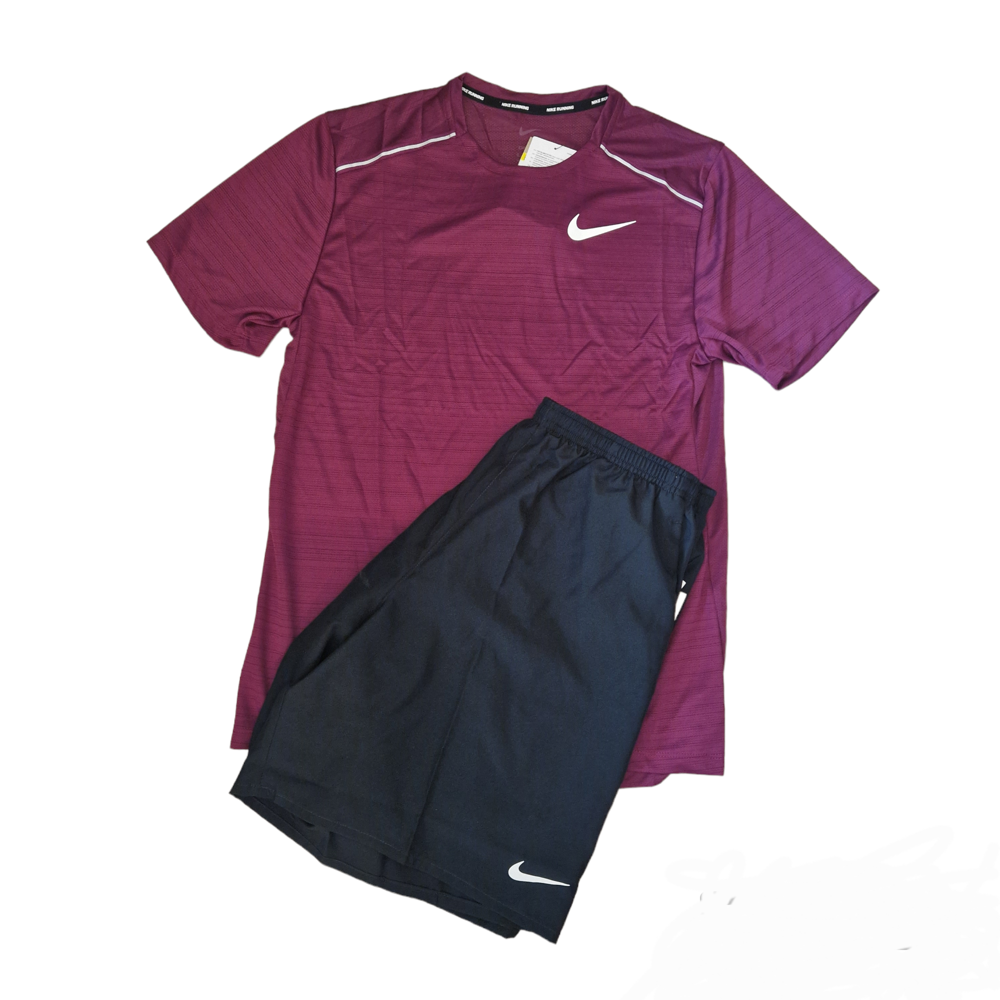 Nike Dri Fit Shorts Set Sangria