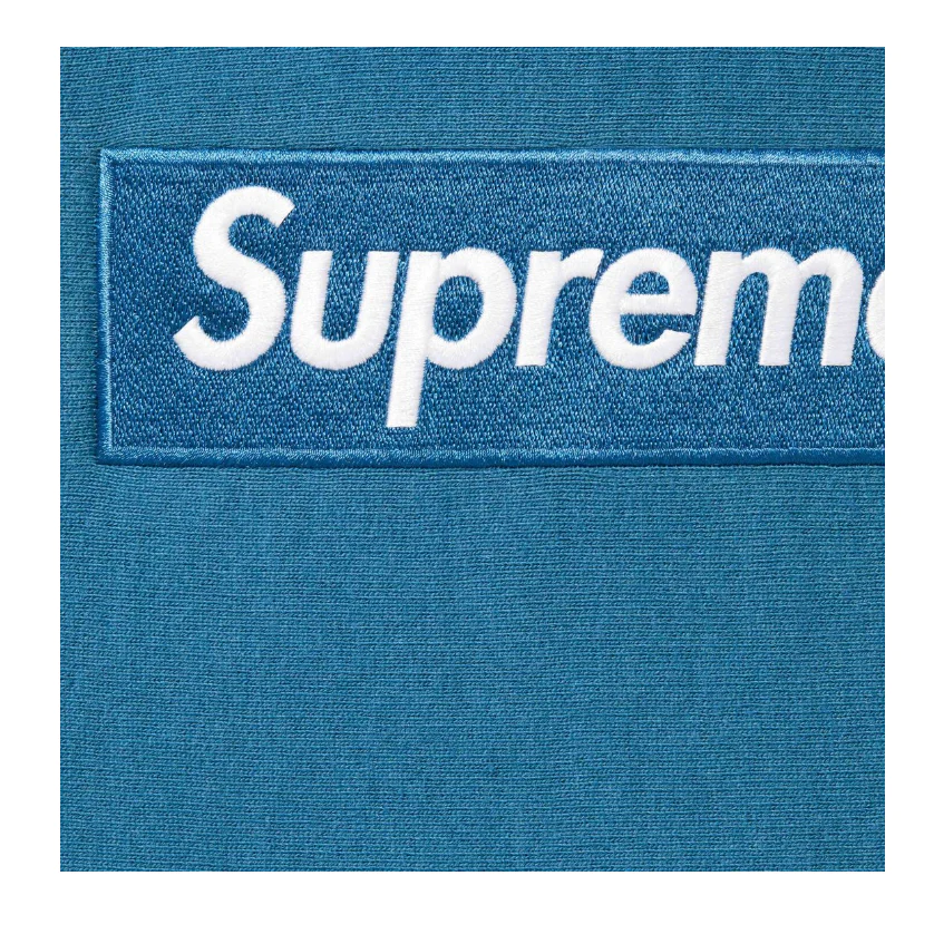 Supreme Box Logo Hoodie Blue