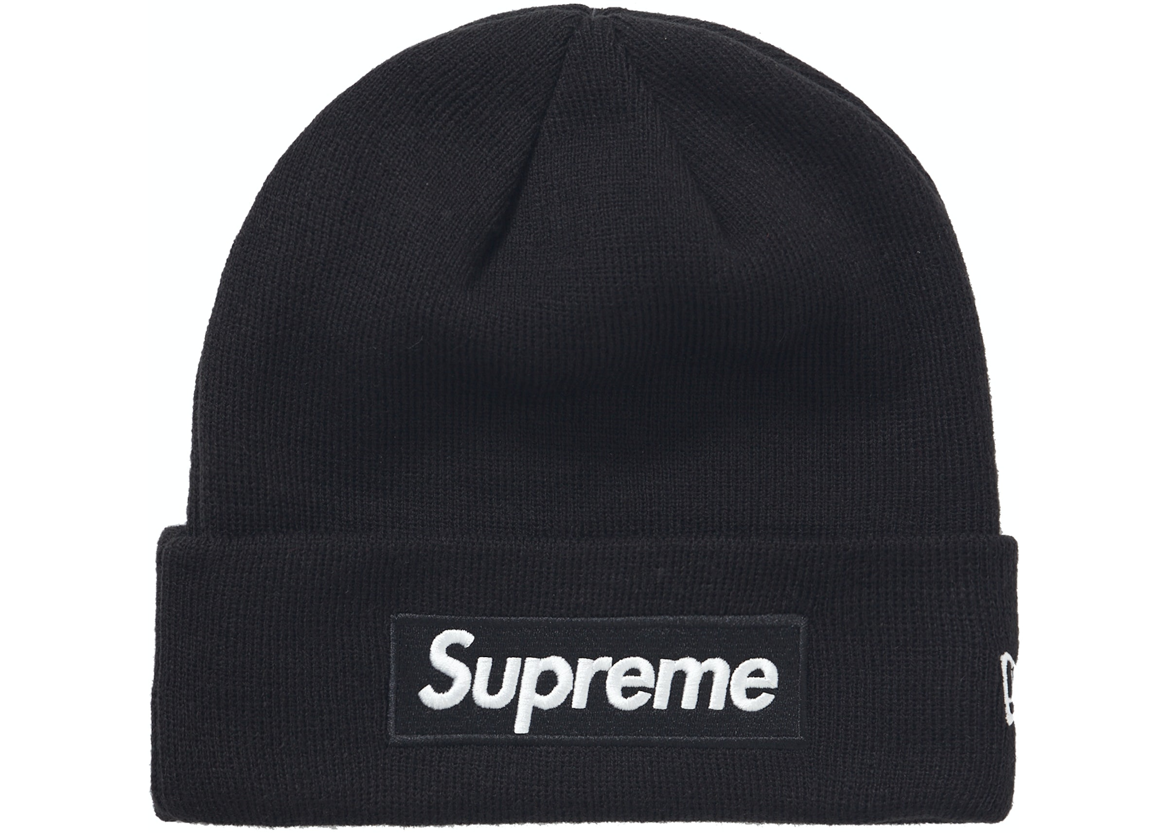 Supreme Box Logo Beanie Wool Hat Black