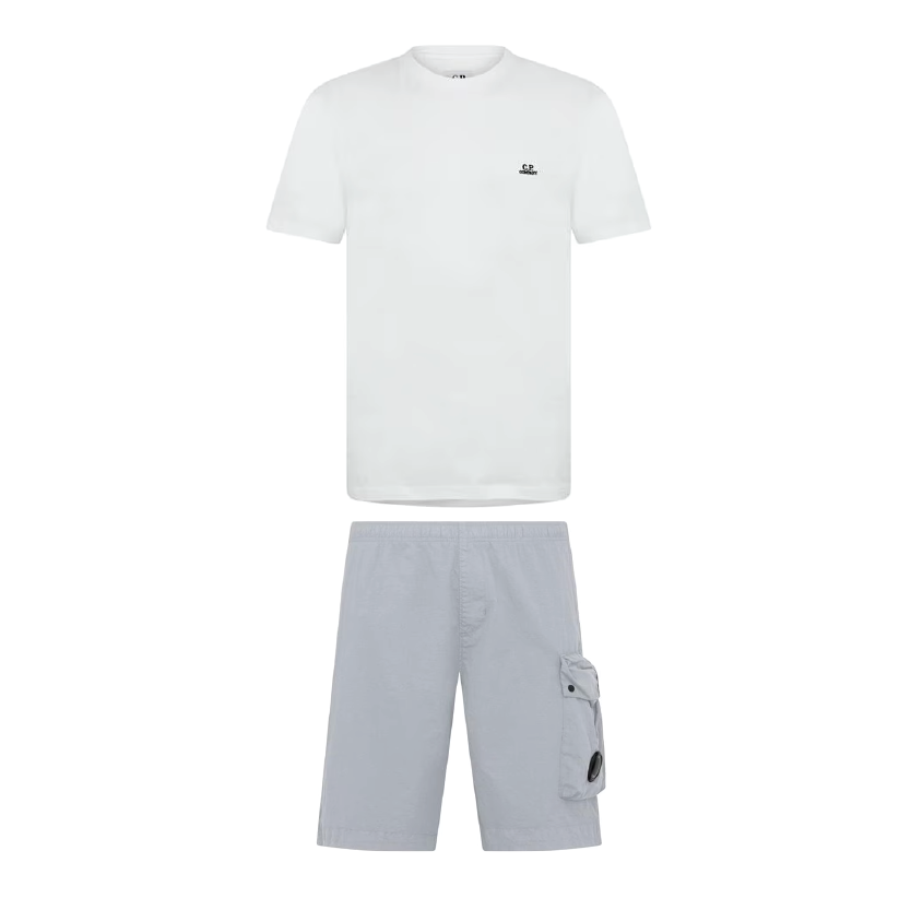 CP Company Lens Swim Shorts Set Grey/White