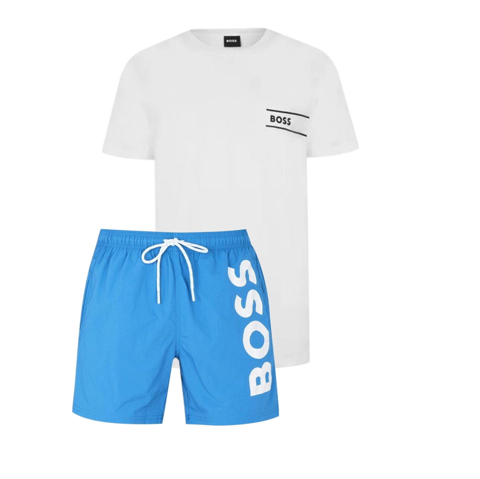 Hugo Boss Identity Shorts Set Blue/White