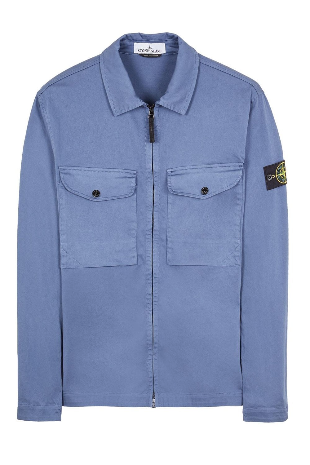 Stone Island Stretch Overshirt Avio