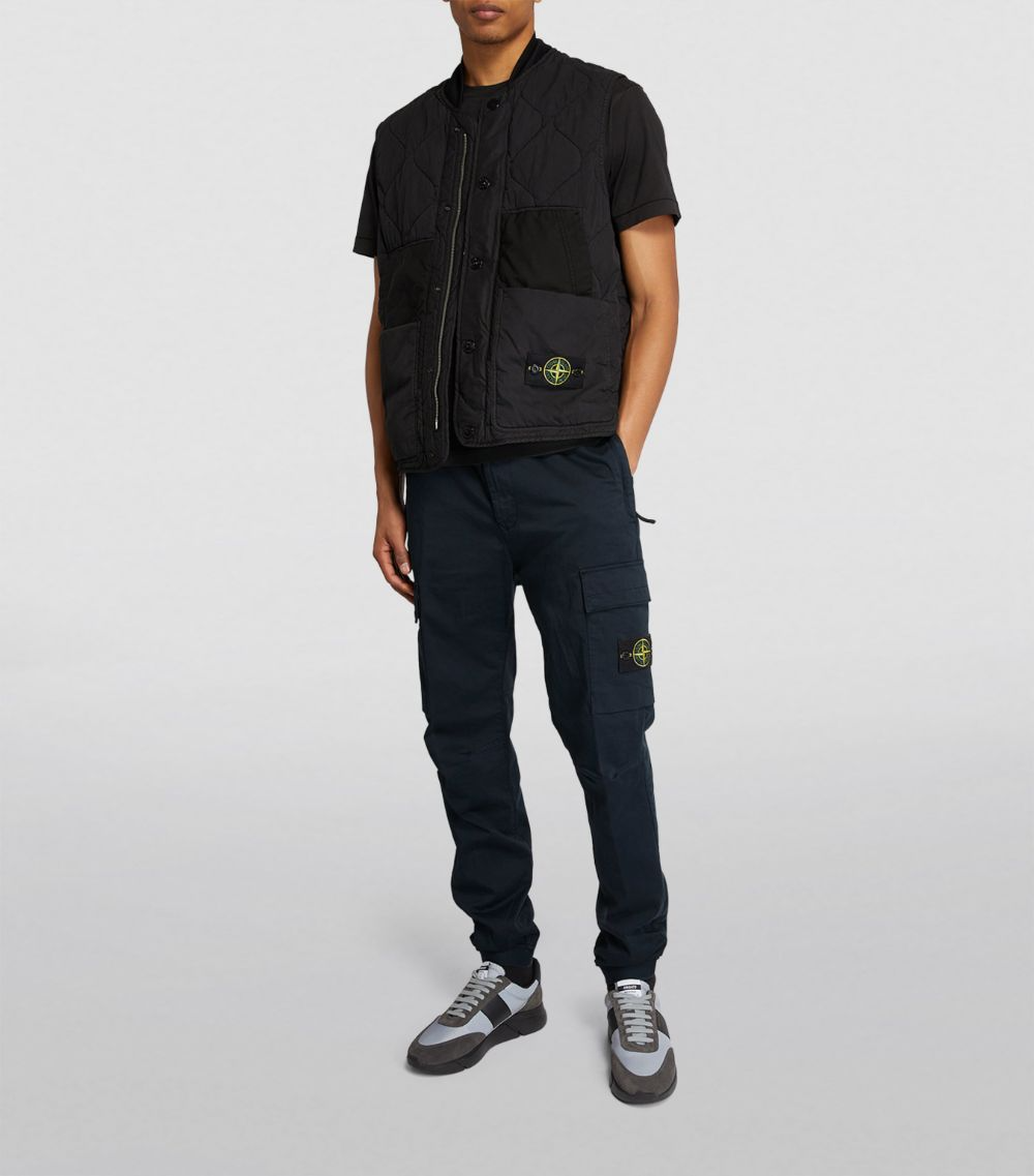 Stone Island Cuffed Cargo Pants Navy