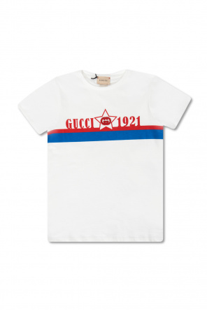 Gucci Kids GG Logo T Shirt White