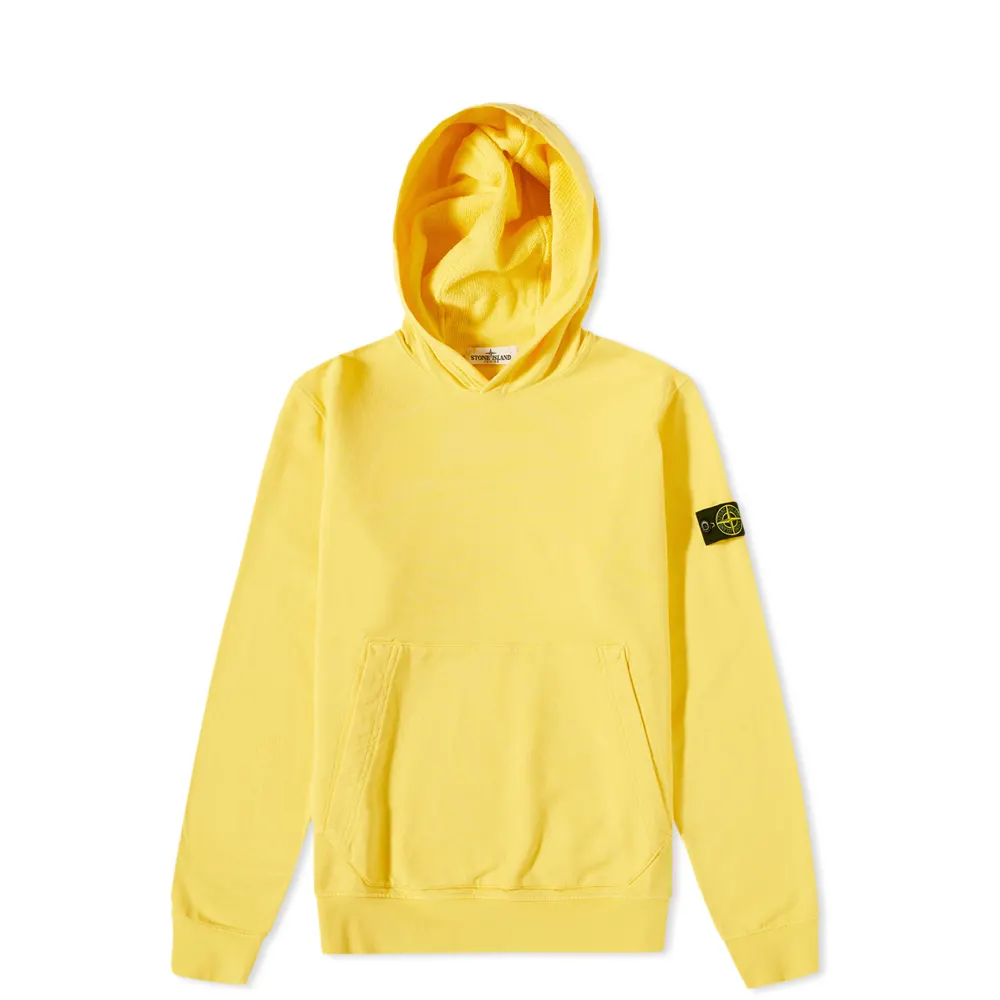 Kids Stone Island Hoodie Yellow