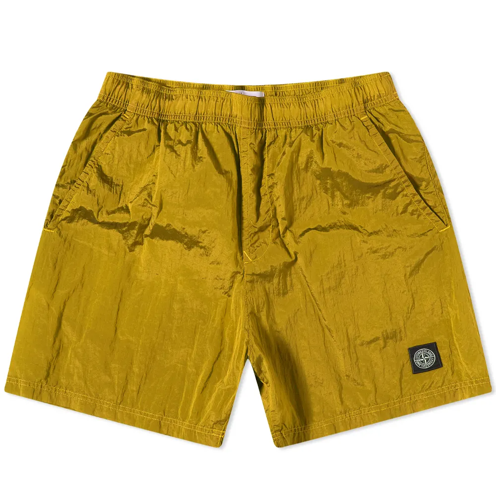 Stone Island Metal Swim Shorts Yellow