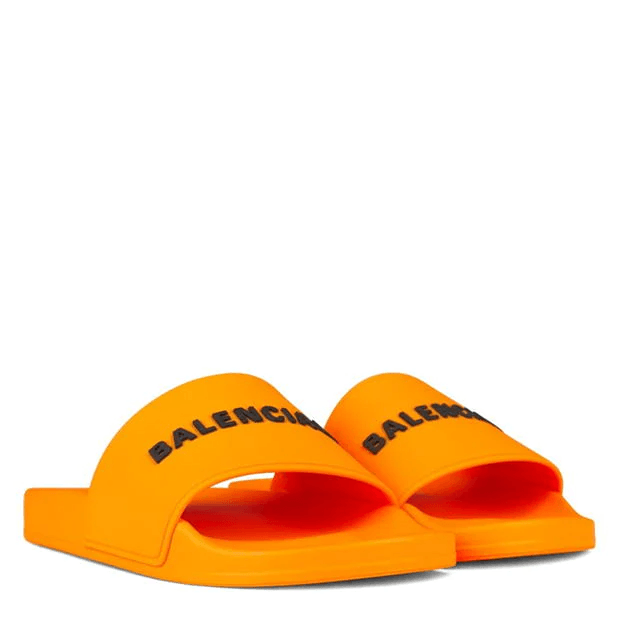 Balenciaga Logo Sliders Orange