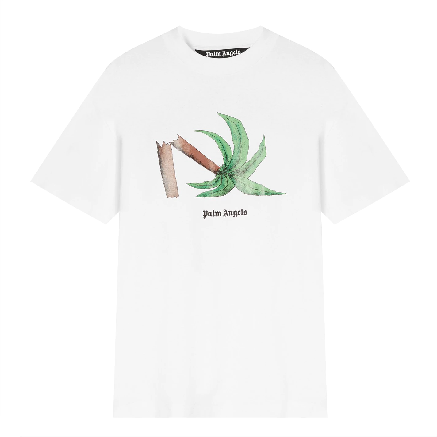 Palm Angels Broken Palm Tree T Shirt White