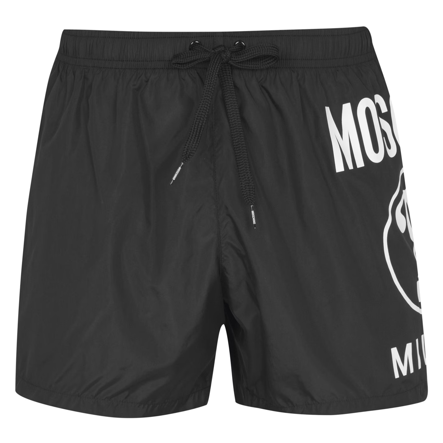 Moschino Question Mark Swim Shorts Black