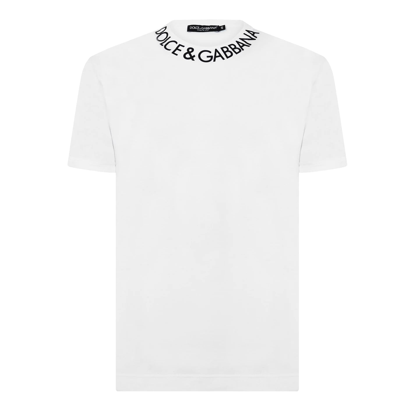 Dolce & Gabbana Neck Logo T Shirt White