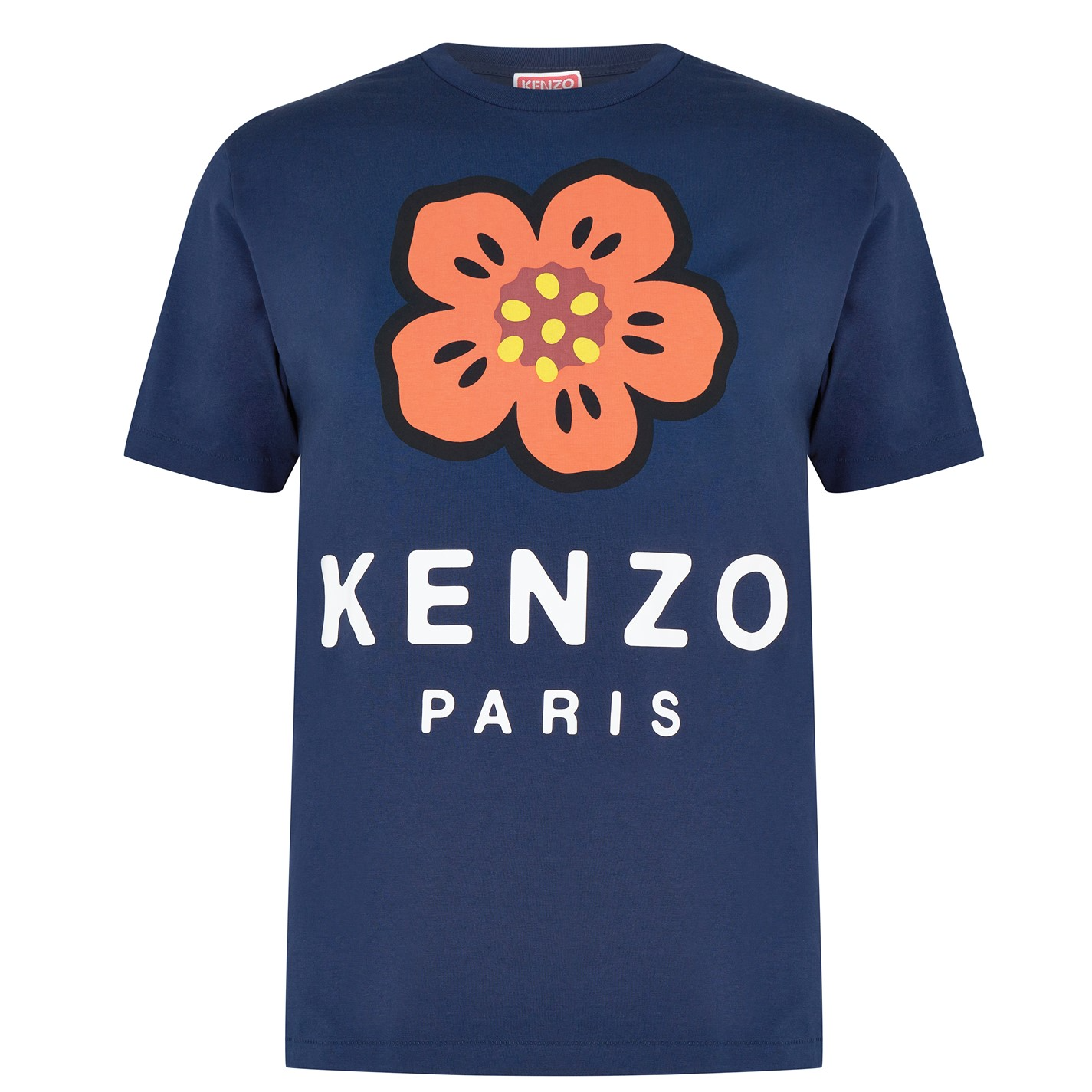 Kenzo Broke Flower T Shirt Navy