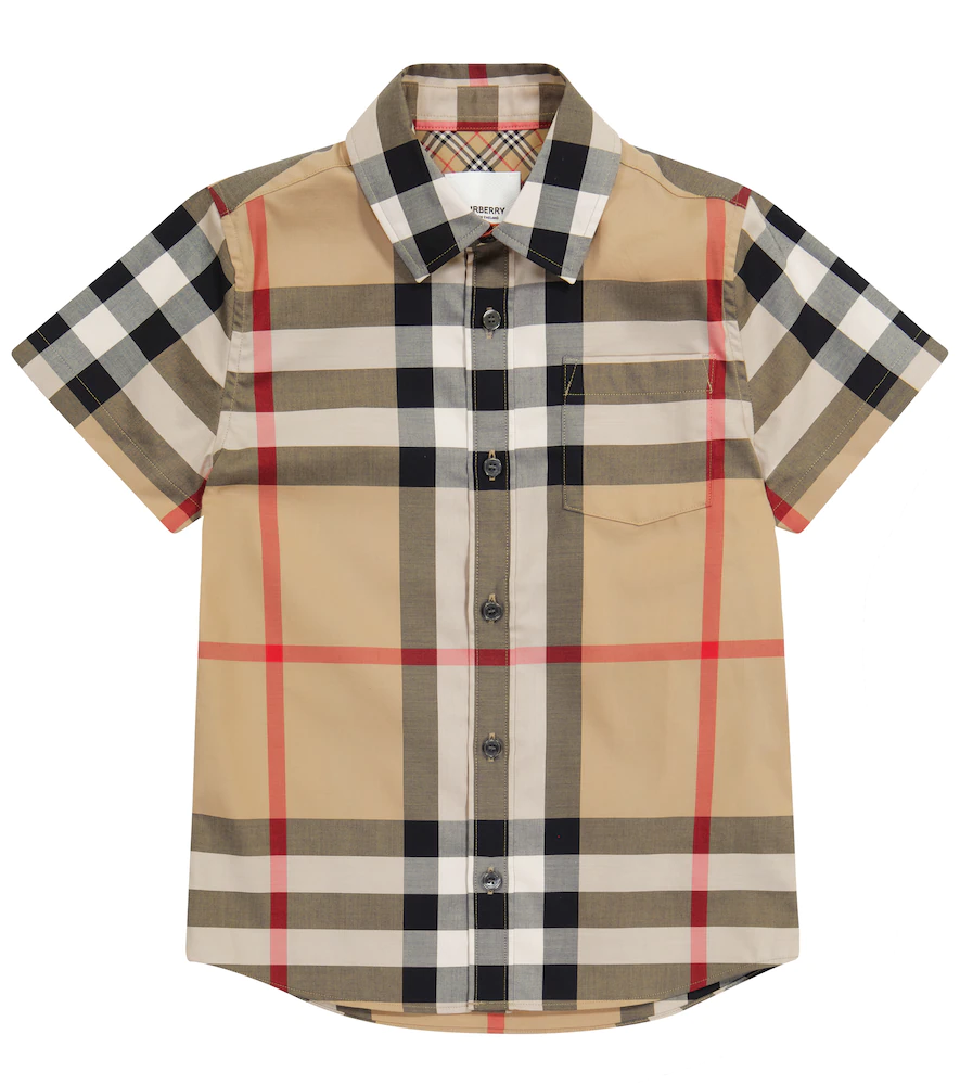 Kids Burberry Check Short Sleeve Shirt