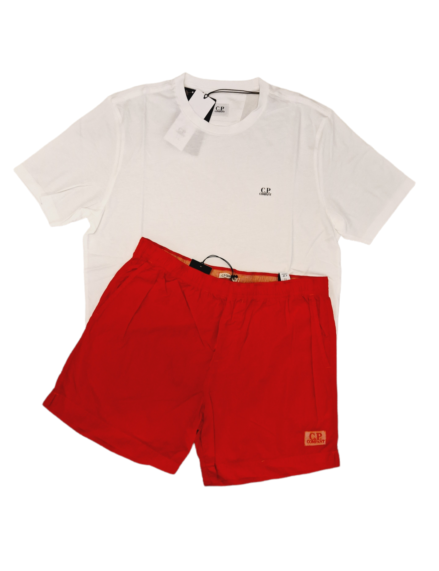 CP Company Shorts Set Red/White