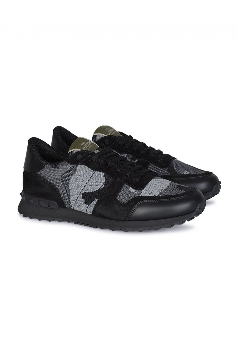 Valentino Mesh Trainers Black