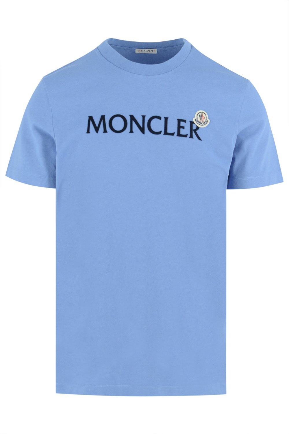 Moncler Logo T-Shirt Mid Blue