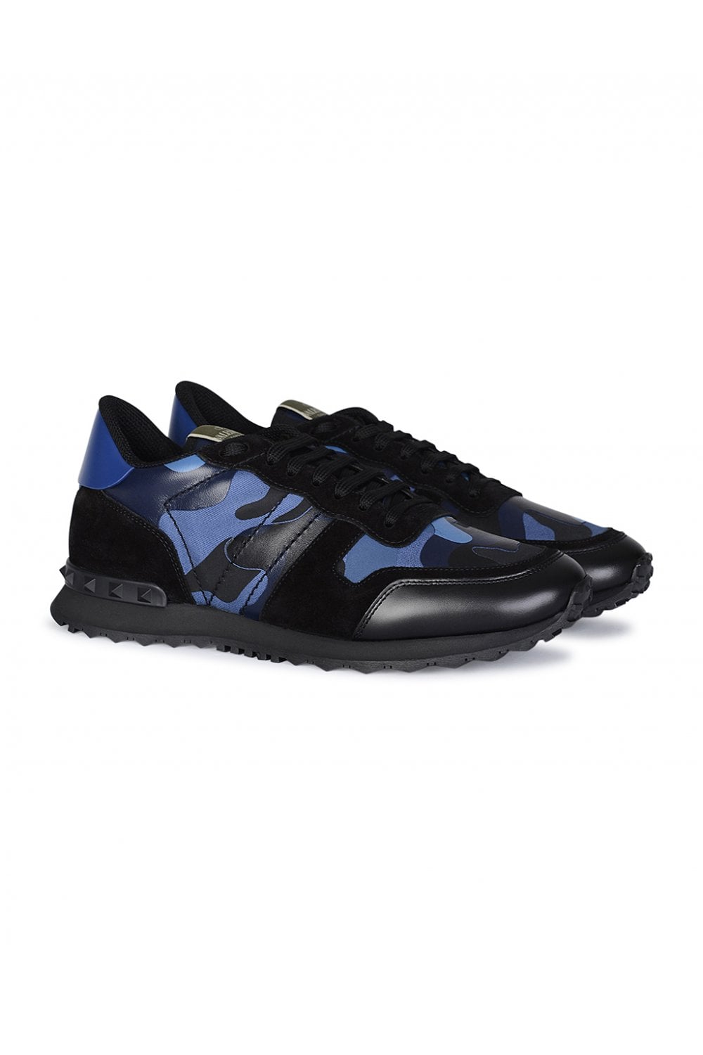 Valentino Camo Rockrunner Trainers Black/Blue