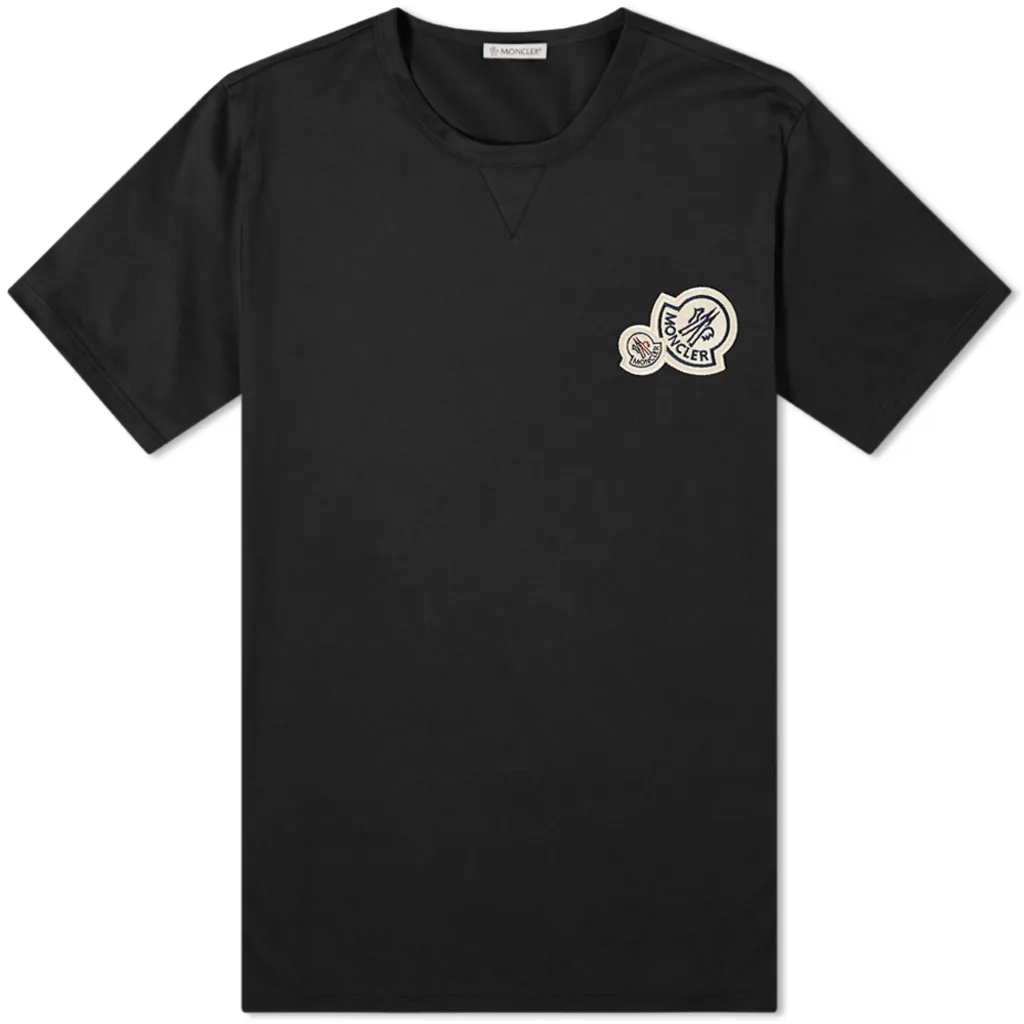 Moncler Double Logo T-Shirt Black