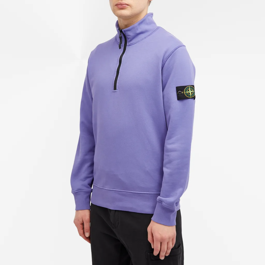 Stone Island Half Zip Jumper Lavender