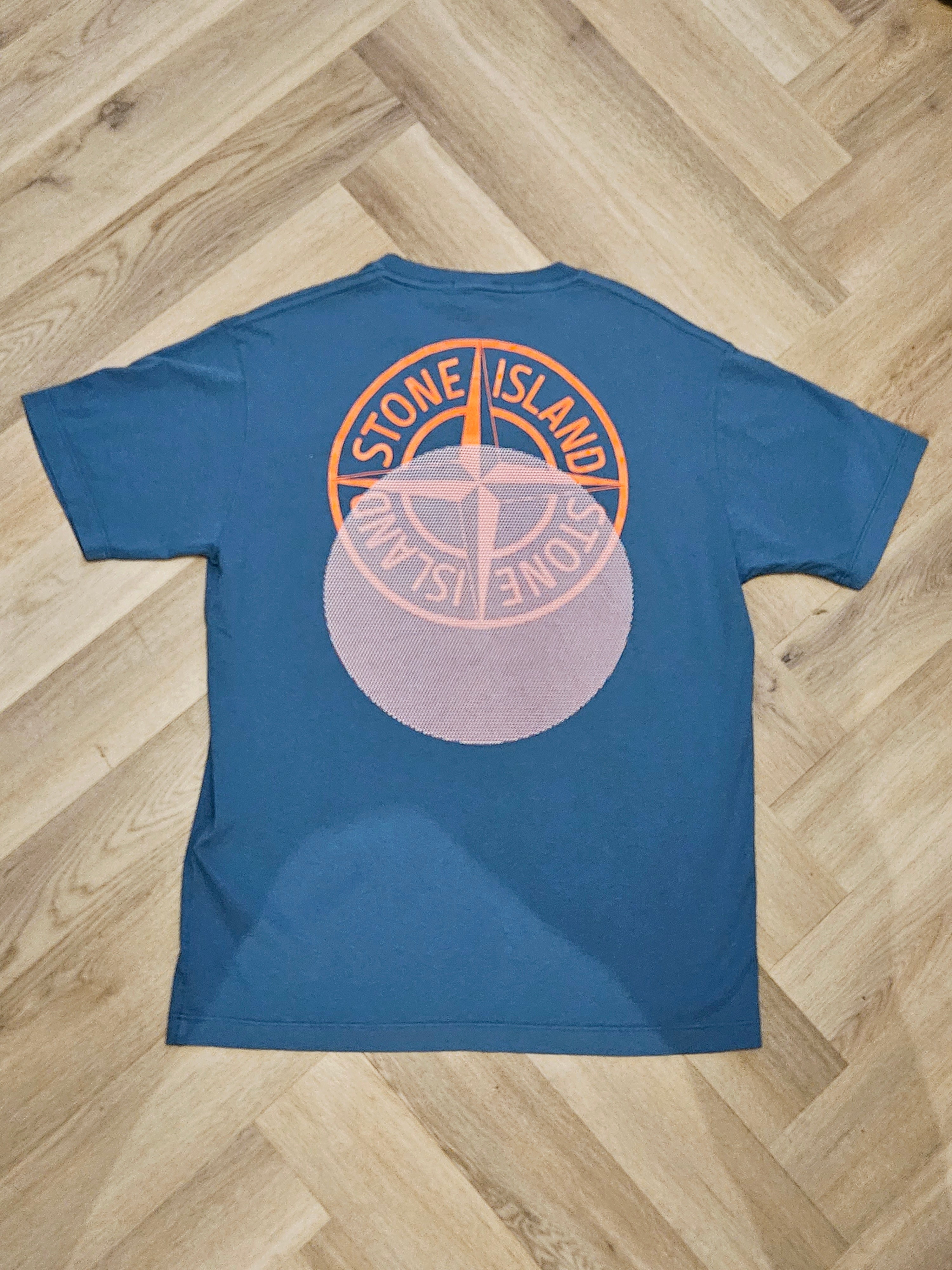 Stone Island Graphic T Shirt Sugar Blue