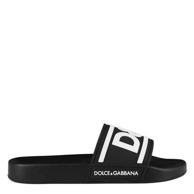 Dolce And Gabbana Logo Sliders Black
