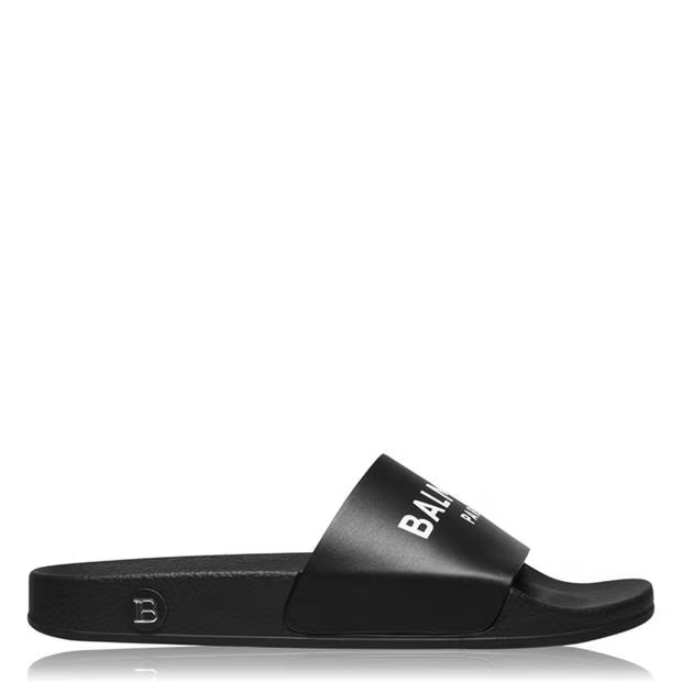 Balmain Logo Sliders Black