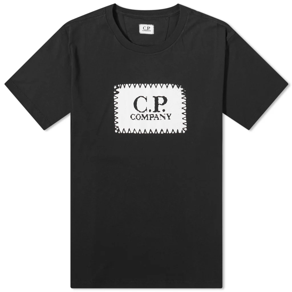 CP Company Block Logo T Shirt Black
