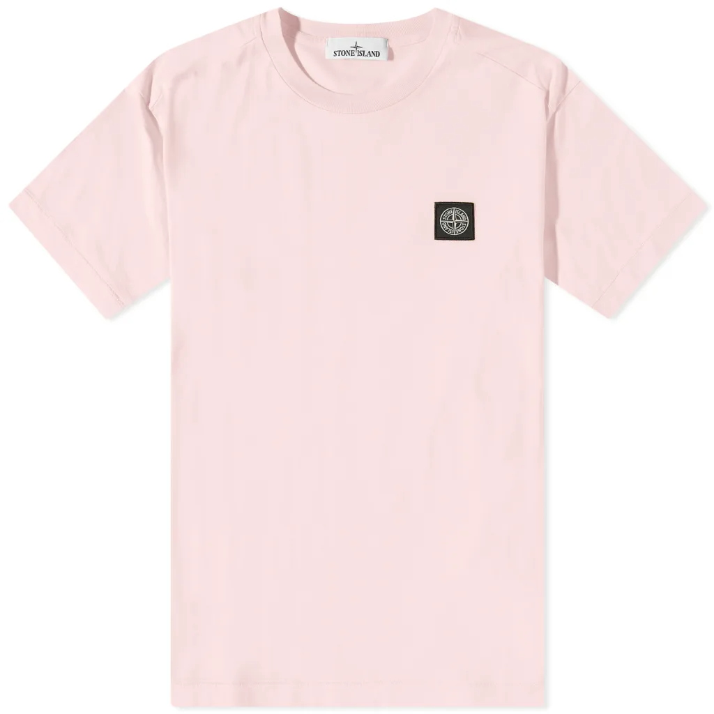 Stone Island Patch T Shirt Rosa