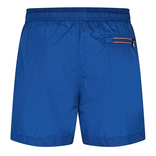 Moncler Classic Logo Swim Shorts Bright Blue