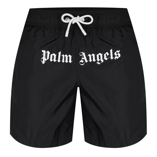 Palm Angels Logo Swim Shorts Black