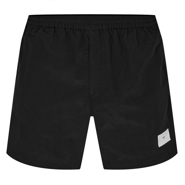 Y3 Logo Swim Shorts Black